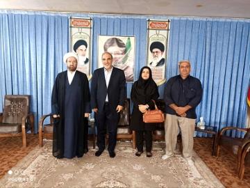 دیدارسرپرست محترم دانشکده کشاورزی دکترجوادی کیا ومعاون ایشان سرکارخانم دکترعقیلی با امام جمعه محترم شهرستان سنقروکلیایی