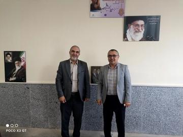 دیدار سرپرست محترم دانشکده کشاورزی دکترجوادی کیا با ریاست محترم دانشکده پیام نور شهرستان سنقر جناب آقای دکترحافظی